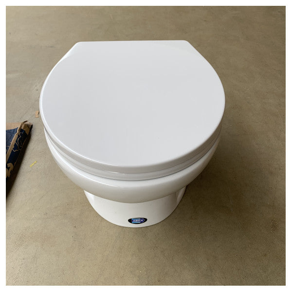 Sanitário Marinho Elétrico Jabsco Deluxe Flush DF14 24V com Assento Softclose e Bomba - 58280-3024 