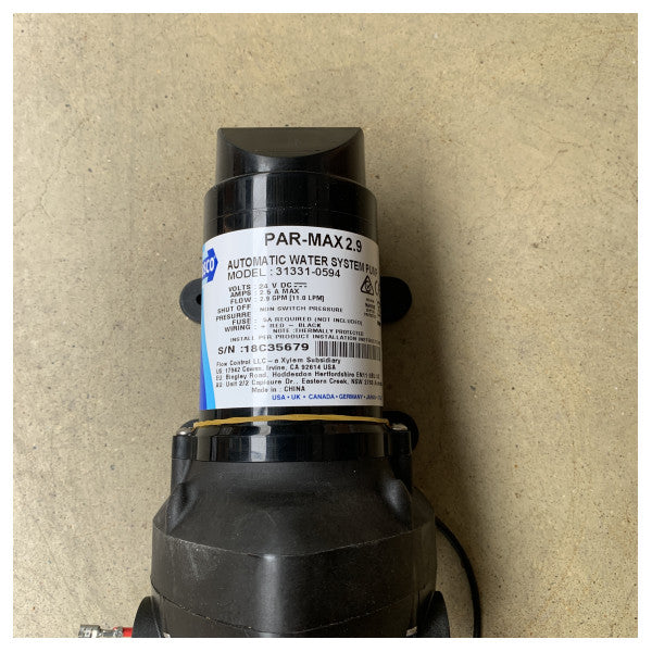 Sanitário Marinho Elétrico Jabsco Deluxe Flush DF14 24V com Assento Softclose e Bomba - 58280-3024 