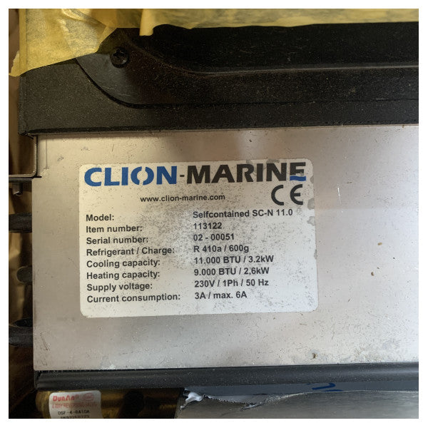 Clion Marine SC-N 11.0 selvstændig airconditionenhed 11.000 BTU 230V 