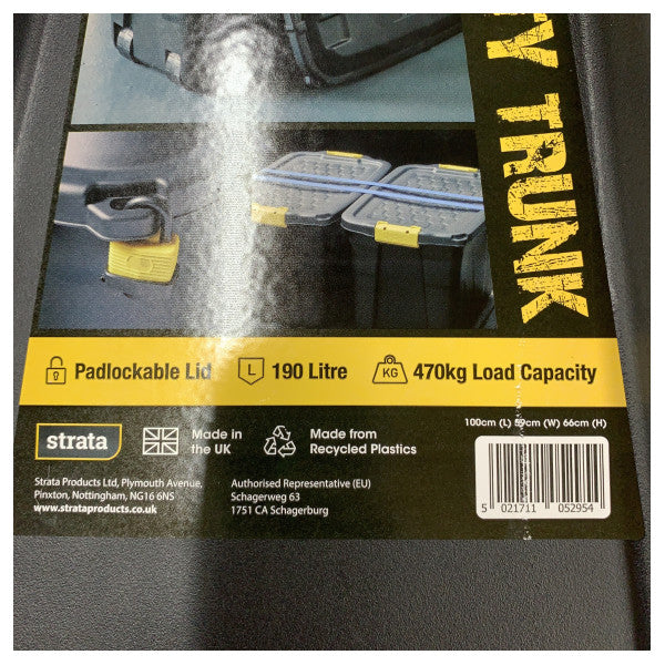 Strata Heavy Duty Storage Box with Secure Latches - Durable Marine Utility Case