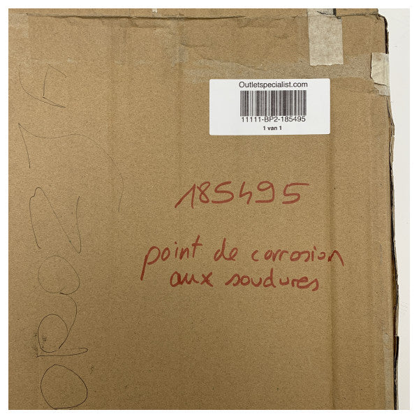 Teleskopisk rustfritt stål Svømmetrapp 4 trinn svart 112 cm - 185495