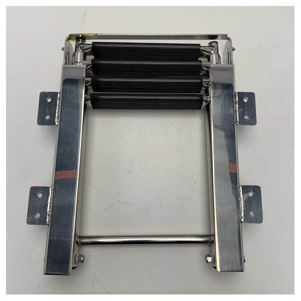 Plastimo udtrækkelig svømmestige i rustfrit stål 4 trin underkonstruktion