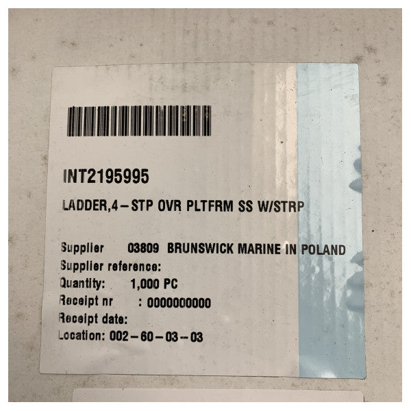 Échelle de baignade pliante en acier inoxydable 4 étapes - LADR40001-N 