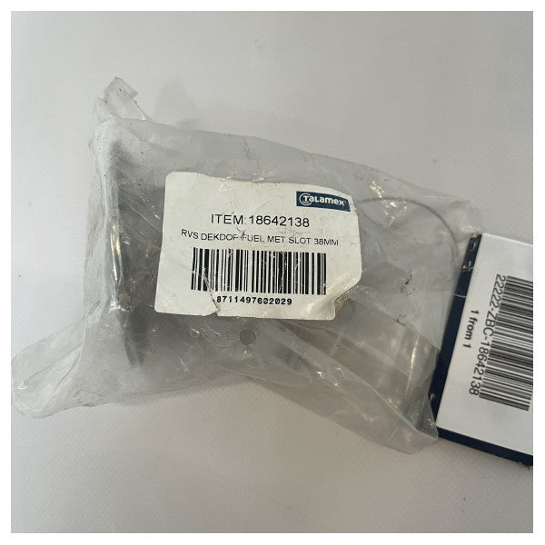 Talamex ruostumattomasta teräksestä valmistettu kannen polttoainekorkki lukolla - 18642138