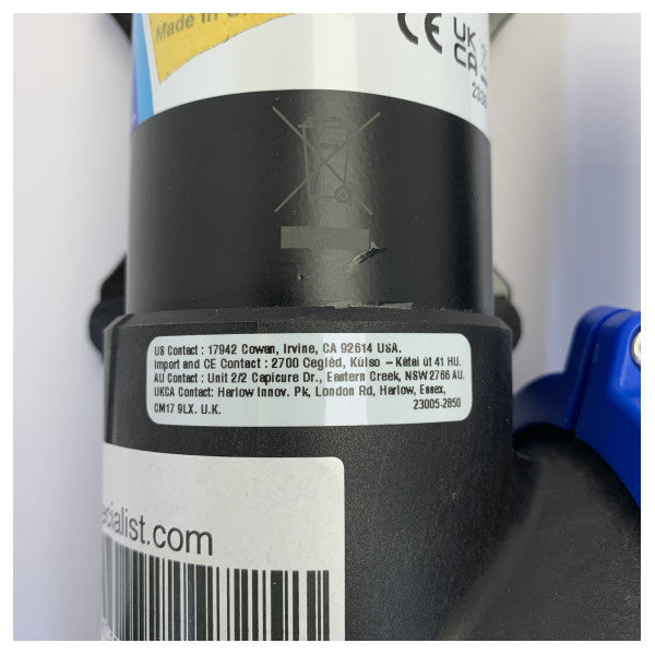 Jabsco 50890-1000 Marine Waste Pump - Filterless Single Diaphragm 12V