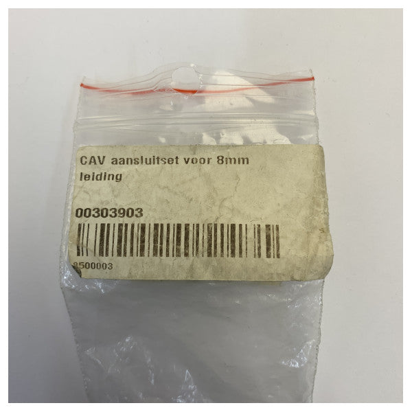 CAV TE303903 Jeu de raccords de compression marine pour conduites de carburant et hydrauliques de 8 mm 