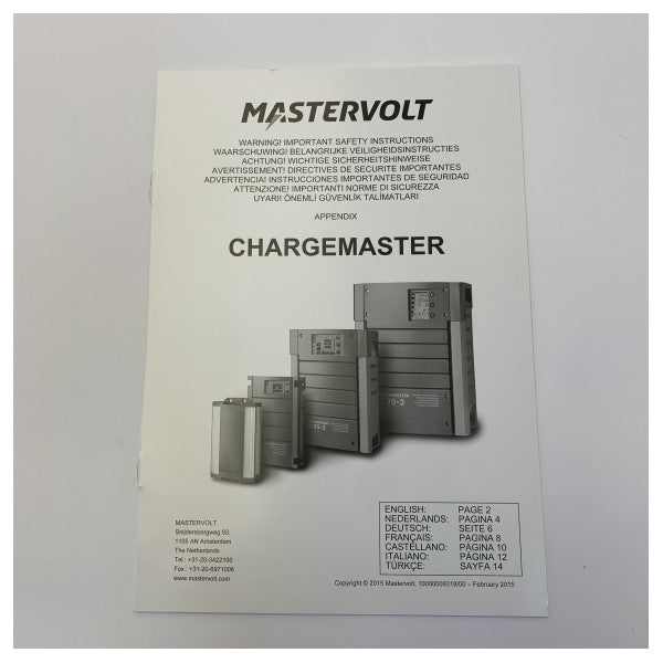 Mastervolt Battery Charger 230 / 12V - 35A 3-Exit - 44010250