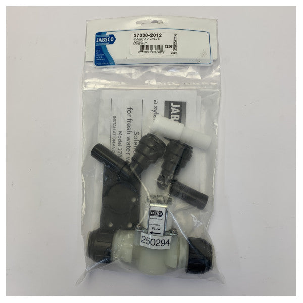 Jabsco 37038-2012 magnetventil 12V til Quiet Flush marintoilet 