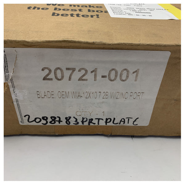 Lenco Edelstahl Steuerbord 12 x 12 Zoll Trim Tab Blatt 20721-001 