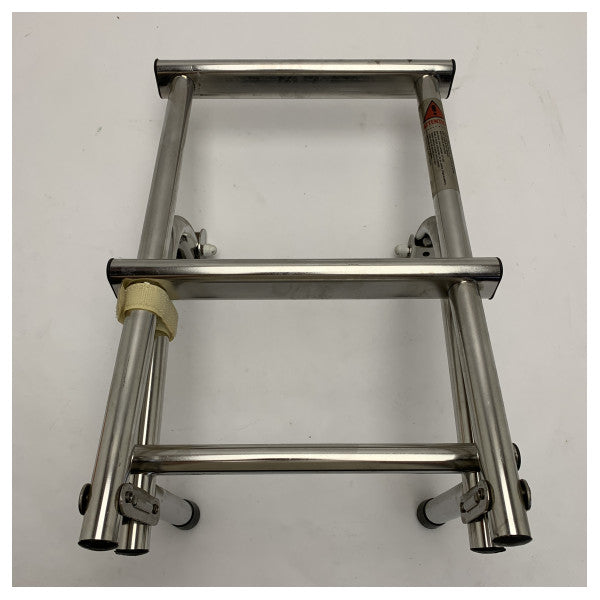 Échelle de bain marine en acier inoxydable durable Nautinox 2037 - Sûre, pliable et antidérapante pour bateaux 