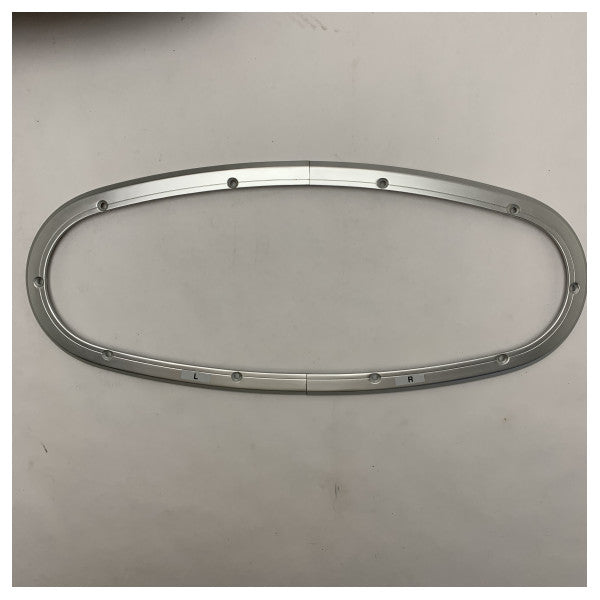 Οβάλ αλουμινένια ανοιγόμενη πορτούλα PX55 419 x 162 MM 