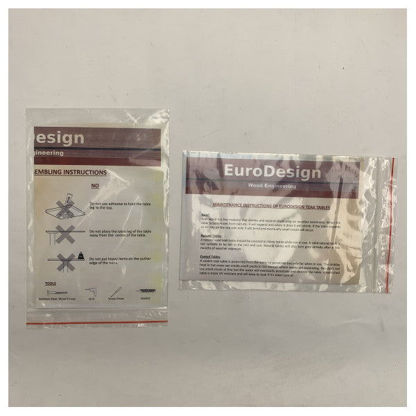 طاولة قابلة للطي من خشب الساج في قمرة القيادة Uttern S57 - TZ6177 