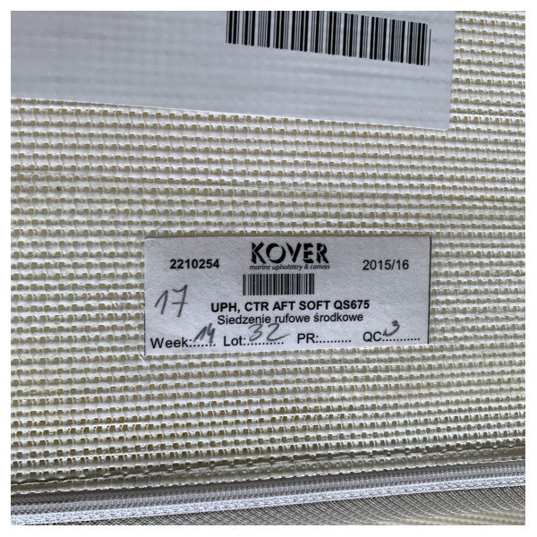 Quicksilver 675 Cockpit Aft Central Kissen Silber 