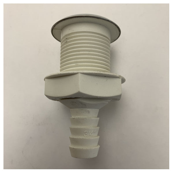 Nylon-Durchbruchsverschraubung mit Abdeckrosette 3/4 Zoll Schlauchtülle 1291PA-4 