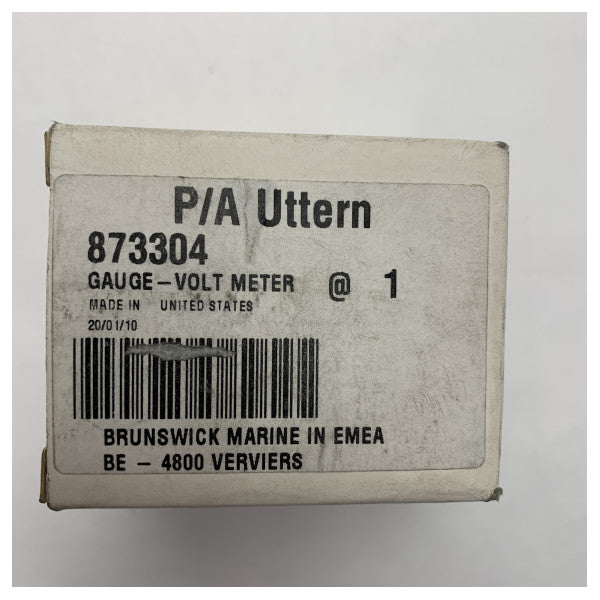Indicador de tensão VDO 8 a 18V medidor branco - 59656F 