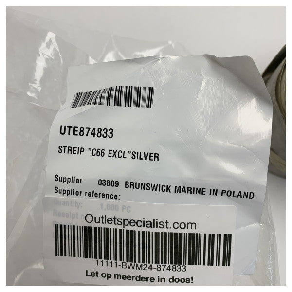 Uttern C66 Exclusive Silver Hull Striping Original - 874833 