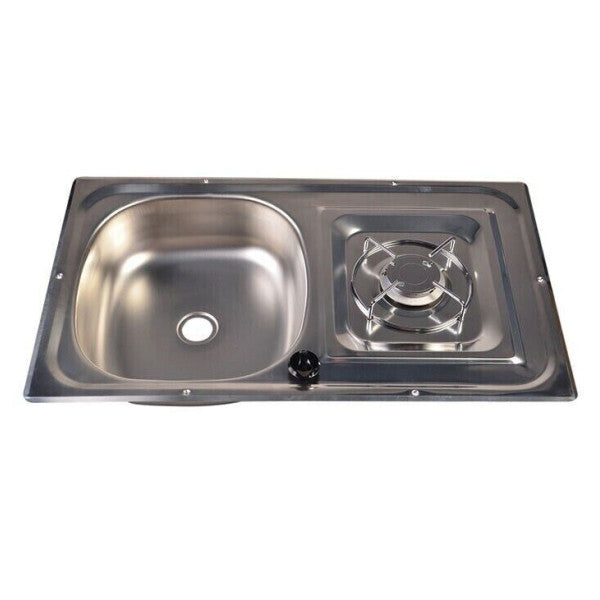 Paslanmaz Çelik Deniz Mutfak Kombinasyon Ünitesi, Botlar için Lavabo ve Tek Gazlı Ocak - COMB1F6035CG 