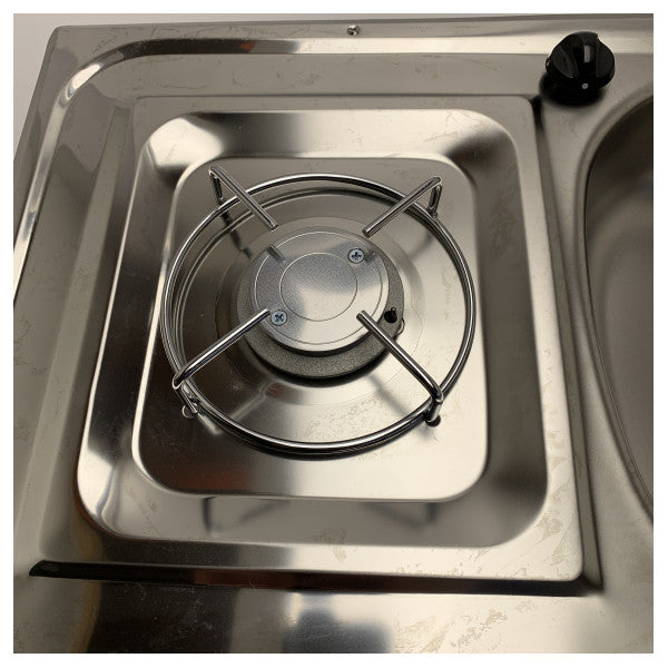 Paslanmaz Çelik Deniz Mutfak Kombinasyon Ünitesi, Botlar için Lavabo ve Tek Gazlı Ocak - COMB1F6035CG 