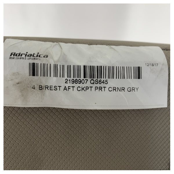 Quicksilver 645 ラウンドコックピットバックレストアフトシートクッション - 2198907