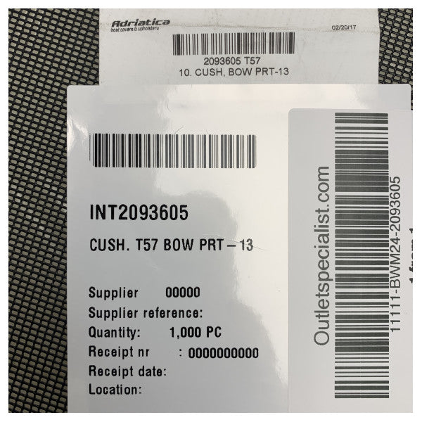 Уттерн T57 Боковий подушок Портсайд Антрацит - 2093605 