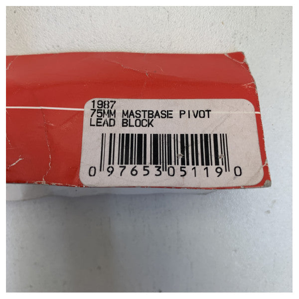Harken 1987 75mm mastfod pivot flip-flop føringsblok - yachtbeslag 