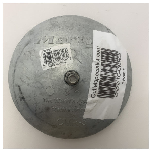 Martyr Zinc Rudder Anode Kit Round - CMR05