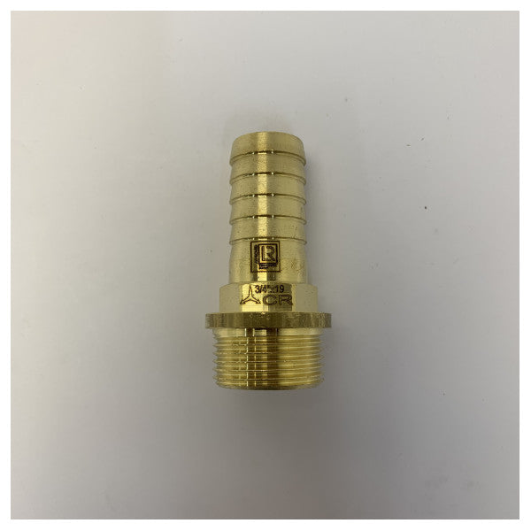 KONIK 3/4inch x 19mm CR Brass Hose Barb Fitting - Marine Yacht Hardware 7156E