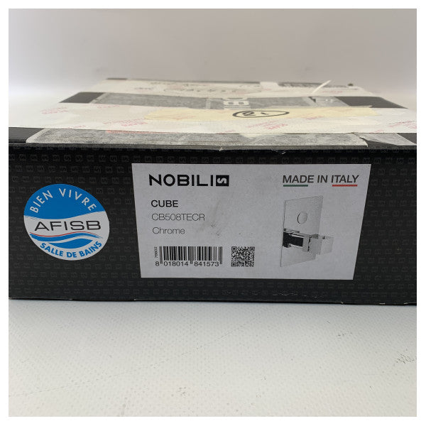 Επιτοίχιος θερμοστατικός αναμικτήρας ντους Nobili Cube χρώμιο - CB508TECR