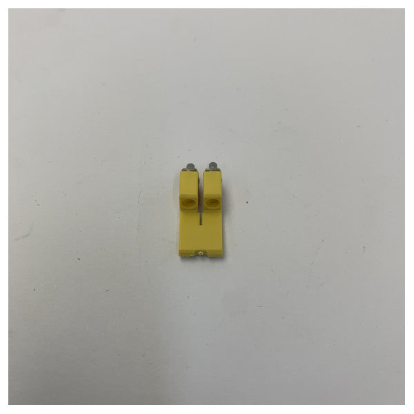 WQV 2.5/2 2-Pole Jumper Link Electrical Connector for Terminal Blocks - Yellow