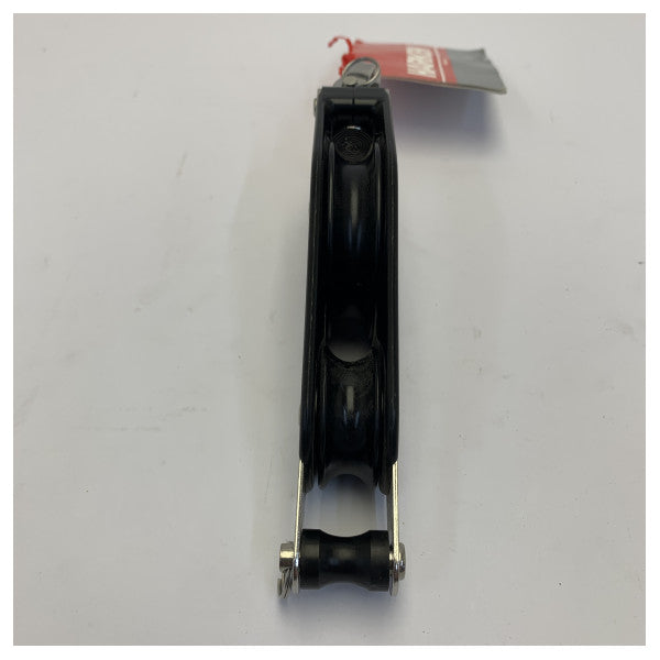 Harken 054 Bozzello orientabile a puleggia doppia per piccole imbarcazioni con strozzascotte a camma 57 mm 