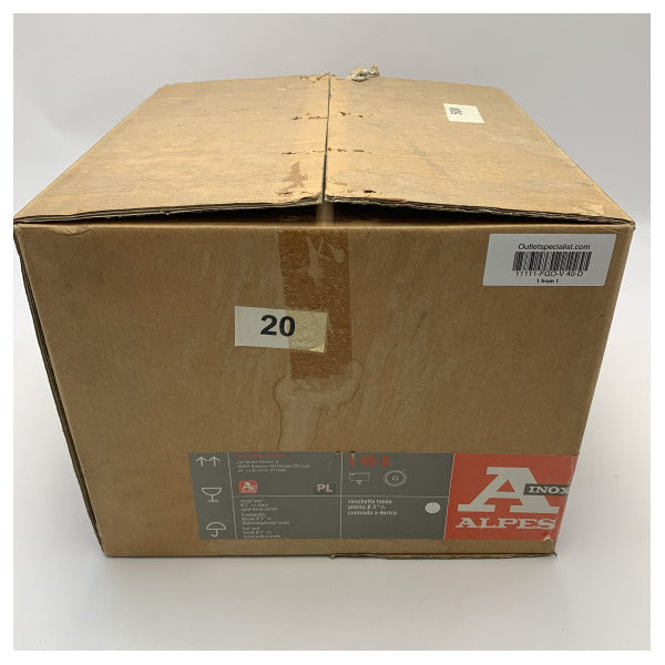 Fregadero redondo encastrado Alpes de acero inoxidable V40D D40 cm