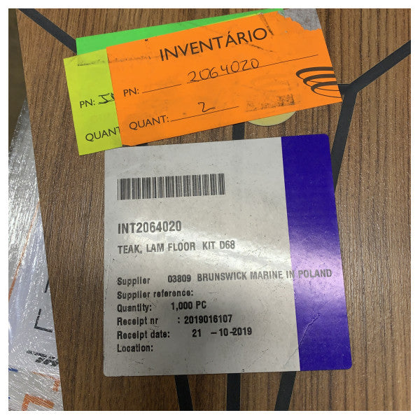 Uttern Teak Lamineret Gulv Kit til D68 - 107941 