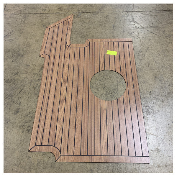 Kit de plancher de cockpit en teck stratifié Uttern S62 côté bâbord arrière - 2083961 