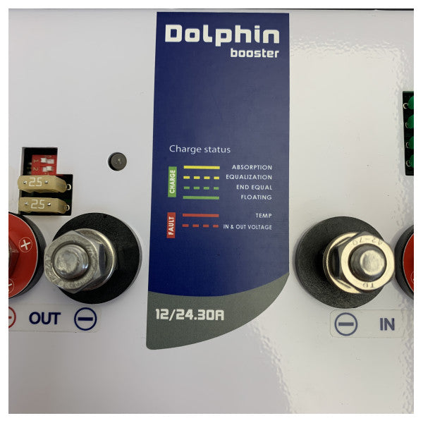 Quick Dolphin Power Booster 12/24V 30A DC-DC-laddare - BC122430 