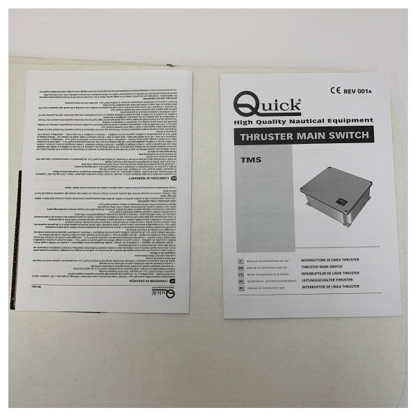 Quick TMS Thruster main switch and remote command control box - BTQ-BRT