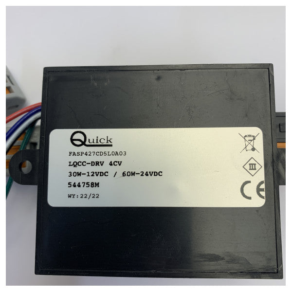 Quick L-QCC-DRV 4CV RGBW LED-stripdriver Farvekontrol 12/24V 
