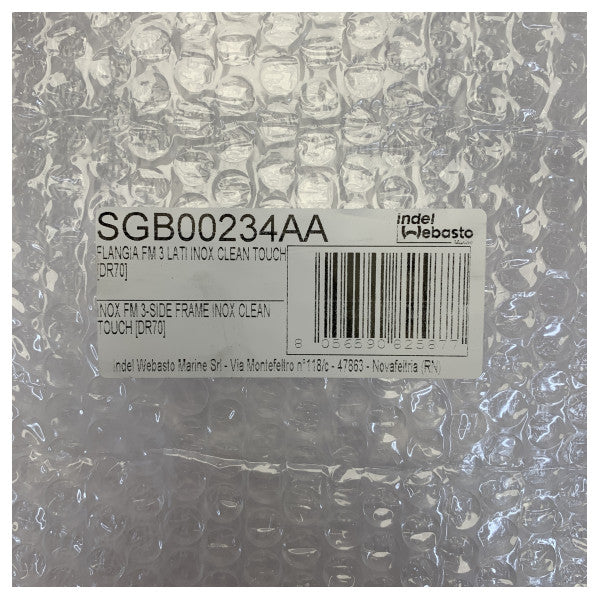 Isotherm Indel Webasto 5GB00234AA Inox planmonteringsramme til DR70-skuffe 