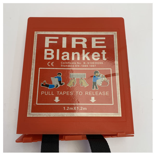 Marine Fire Blanket In Case With Mounting Points - ELC-3020095