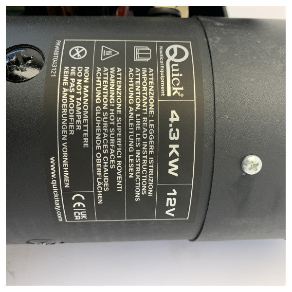 Quick BTQ185 bovpropel 85 kgf 12V 185 mm - BTQ1808512 maritim yachtpropel 