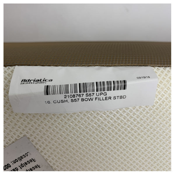 Uttern S57 Cuscino di riempimento del sedile di prua lato destro Grigio - 2108767 