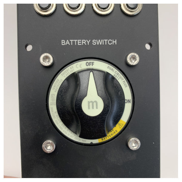 Panneau de contrôle à moteur unique marin avec interrupteur de batterie - Système électrique de bateau 12V DC 