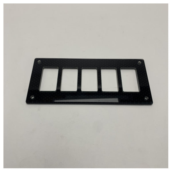 Navix Marine Grade Panel Switch Helmfe - Holdbar 5-bryter kontrollpanel 