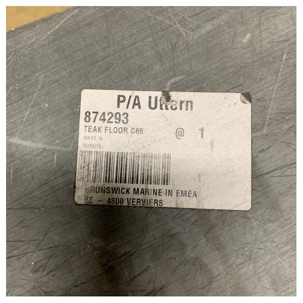 Incrustation de sol en teck Uttern C68 pour plateforme de baignade - 874293 