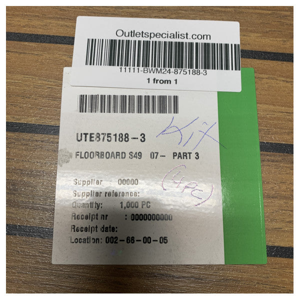 Kit de planches de sol stratifié en teck Uttern S49 - 875188-3 