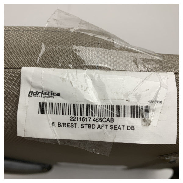 Poduszka oparcia kabiny Quicksilver 455 dla tylnego siedzenia po stronie prawej - 2211617PA-16 