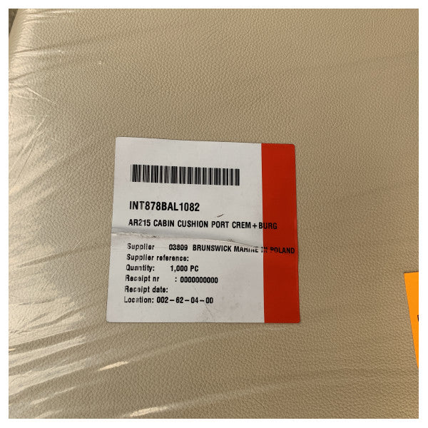 Coussin de cabine Quicksilver Arvor 215 côté bâbord crème - 878BAL1082 