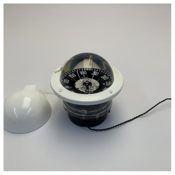 Plastimo Olympic 100 Marine Compass with Light and Cover - Black 64762 