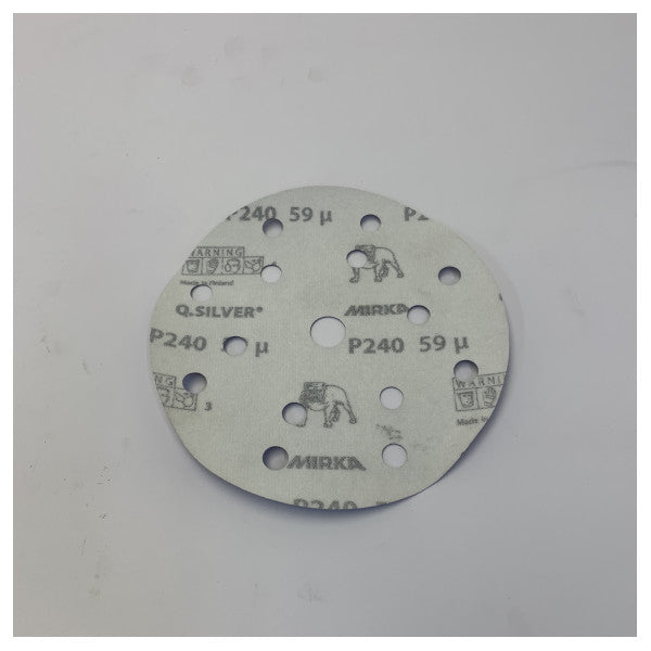 Mirka 150mm Sanding Disc P240 Multi-Hole Grip -P240