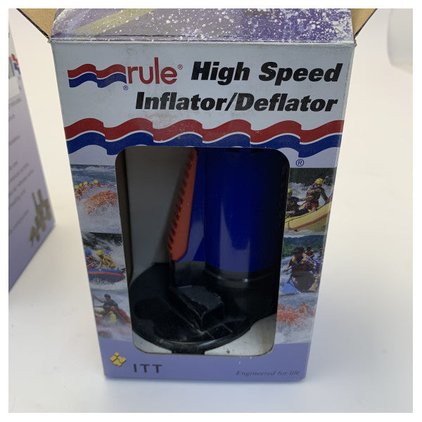 Jabsco Rule iD20 Hi-Speed Inflator & Deflator 12V luftpumpe 