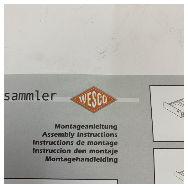 Wesco Traditionline Big Double 52 l Poubelle encastrée 757-811-85 